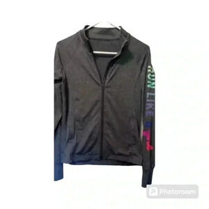 Girls Lightweight Athletic Run Like A Girl Jacket With Thumb Holes From Macy's